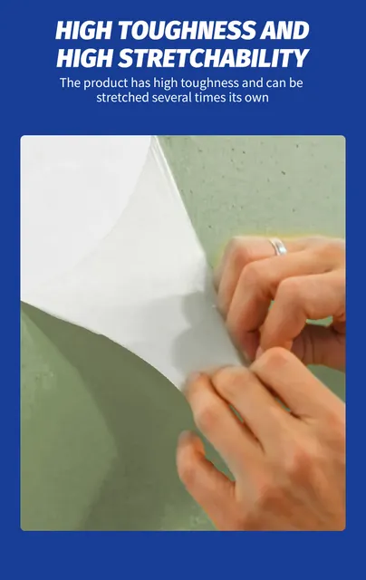 Elastic protective film stretched by hand