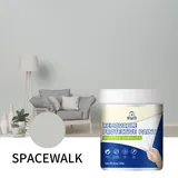 Light grey peelable coating colour in a living room