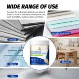 Metal, acrylic, glass and tile substrate examples
