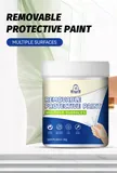 Peelable coating container with film removal illustration