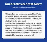 Text explaining removable protective coating