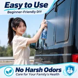 Aerosol application to a vehicle side panel