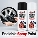 Black and white peelable colour spray cans
