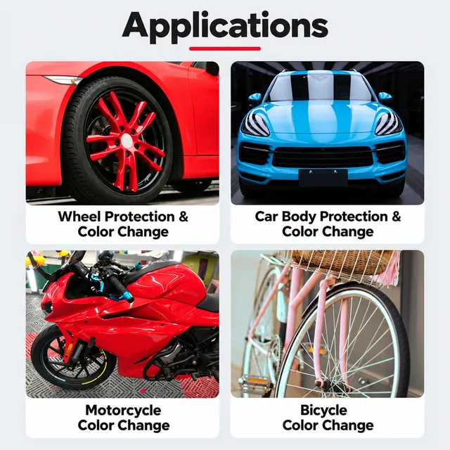 Vehicle wheel, body, motorcycle and bicycle application examples