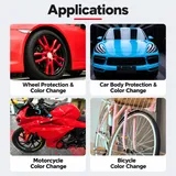 Vehicle wheel, body, motorcycle and bicycle application examples