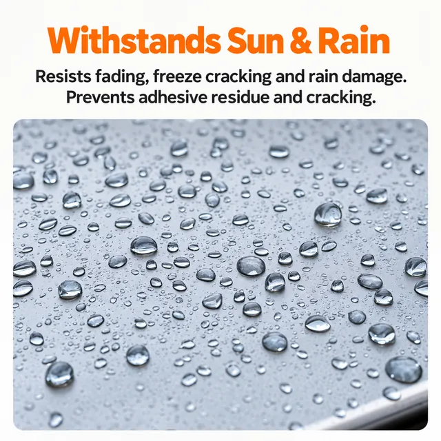 Water droplets on a coated surface