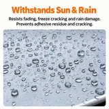 Water droplets on a coated surface