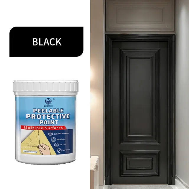 Black door colour example for renovation coating