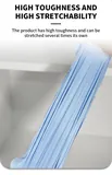 Blue protective film stretched into strips