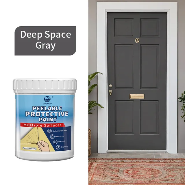 Dark grey door colour example for renovation coating
