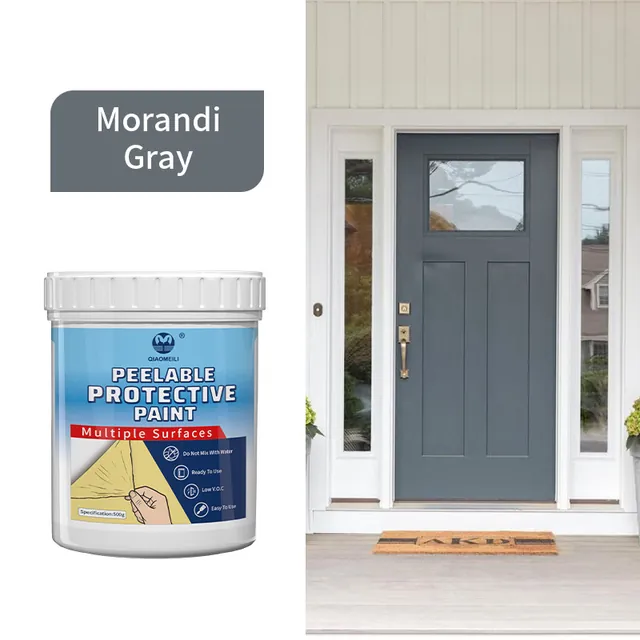 Grey exterior door colour example for renovation coating