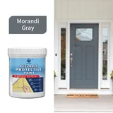 Grey exterior door colour example for renovation coating