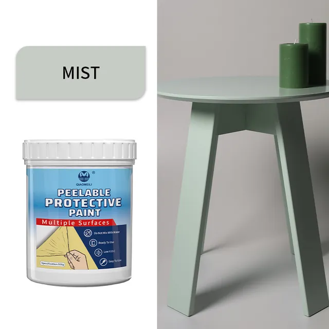 Grey-green furniture colour example for renovation coating