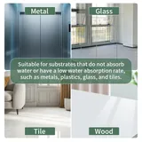 Metal, glass, tile and finished wood application examples