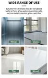 Metal, glass, tile and wood substrate illustrations