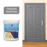 Metallic grey door colour example for renovation coating