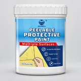 Peelable renovation protection coating container