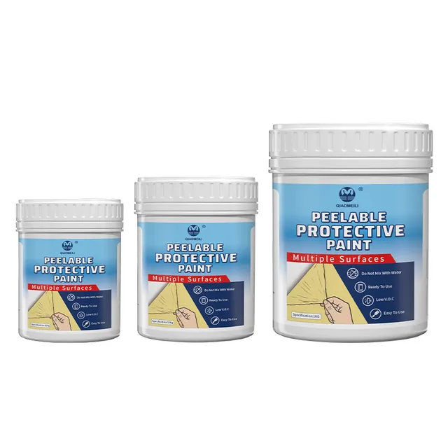 Three container sizes of peelable renovation coating