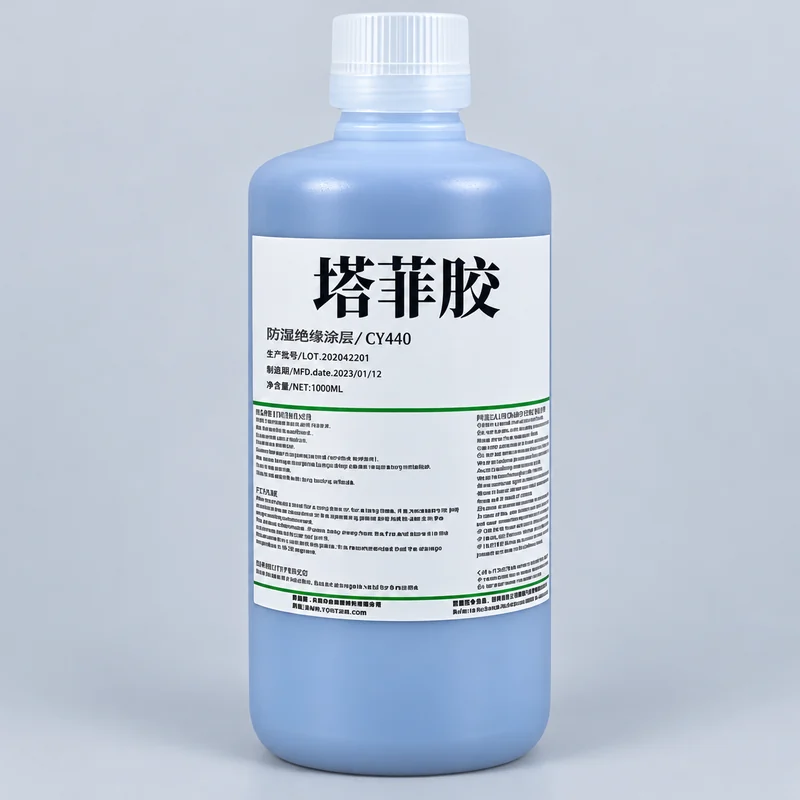 Blue bottle of peelable protective coating