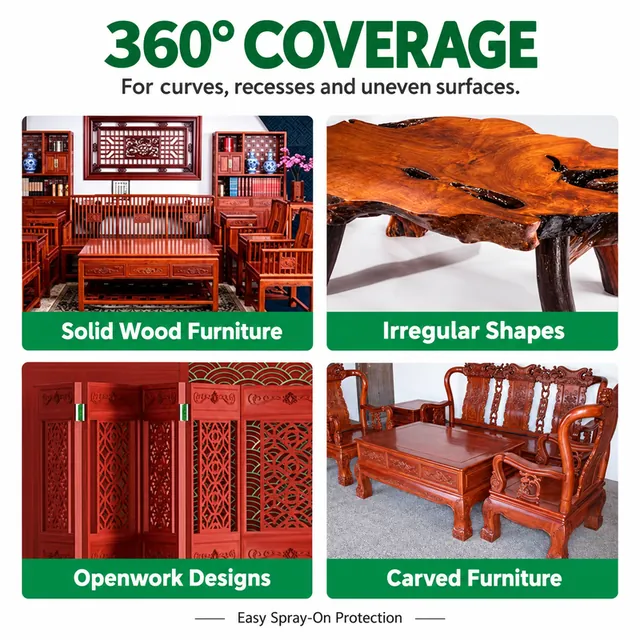 Carved wooden furniture and irregular furniture surfaces