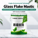 Glass flake mastic pail