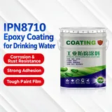IPN8710 coating pail with feature labels