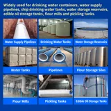 Water tanks, pipelines and storage equipment examples