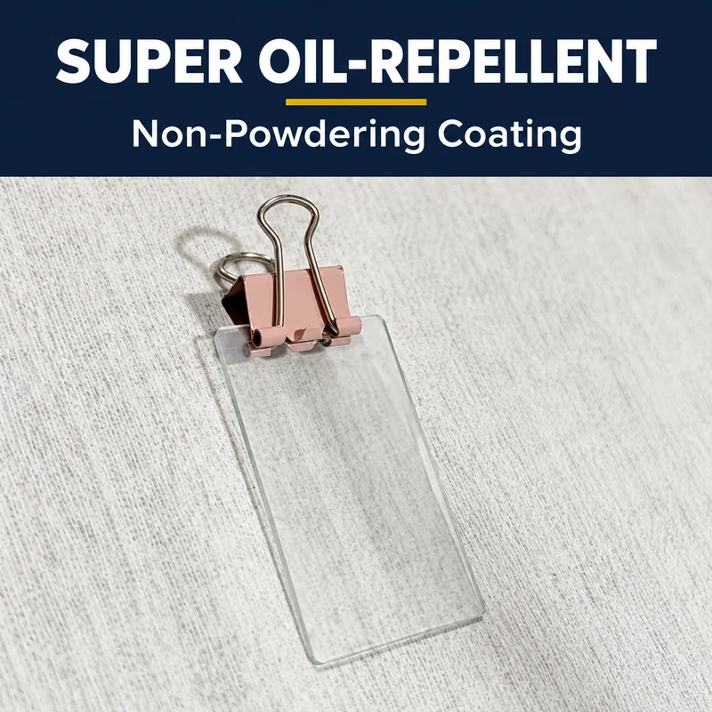 Clear coated test panel held with a clip