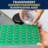 Water being poured over a circuit board illustration