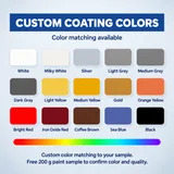 Colour swatches for water-based peelable protective paint
