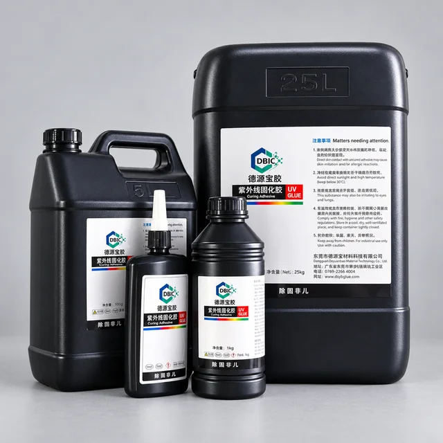 Black bottles and bulk containers of UV-curable protective coating