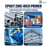 Steelwork and industrial applications for zinc-rich epoxy primer