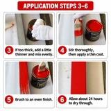 Application and curing steps for silicone heat-resistant metal paint