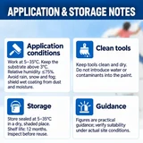 Application conditions and storage guidance for silicone metal paint
