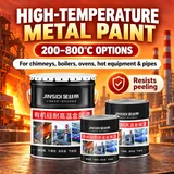 Silicone heat-resistant paint containers with temperature-grade examples