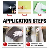 Surface preparation and paint stirring before heat-resistant coating application