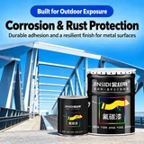 Fluorocarbon metal paint illustrated for rust protection