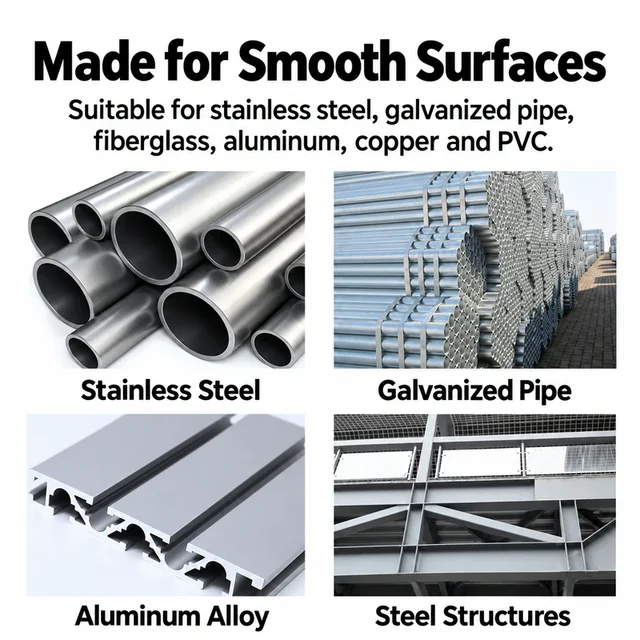 Smooth metal surfaces prepared for fluorocarbon paint