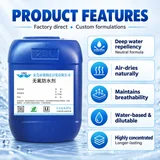 Water-based textile repellent and its fabric-treatment features