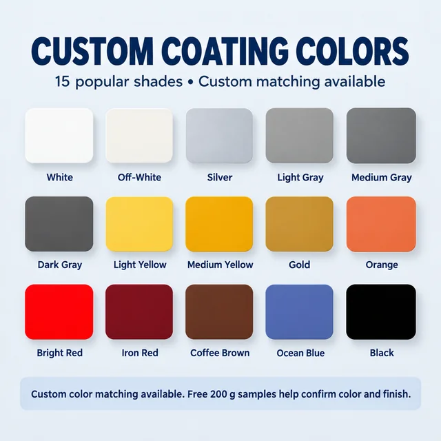 Custom colour swatches for leather refinishing paint