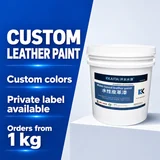 Leather paint pail with custom-colour and private-label options