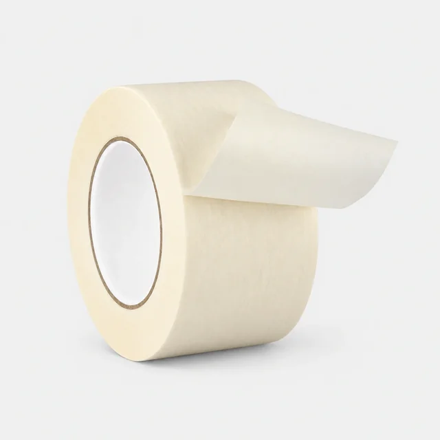 Extra-wide off-white masking tape roll
