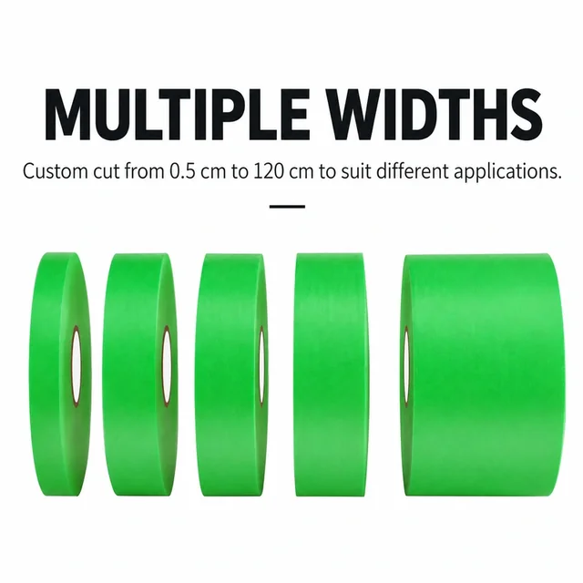 Custom-width options for low-tack masking tape