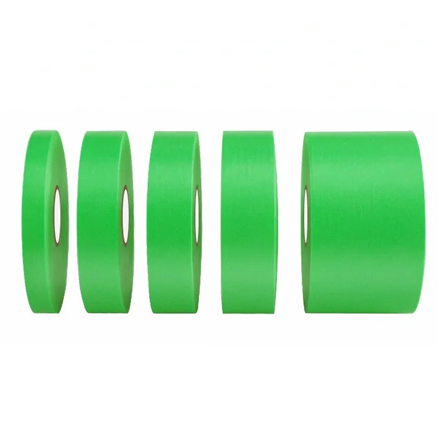 Low-tack masking tape rolls in different widths